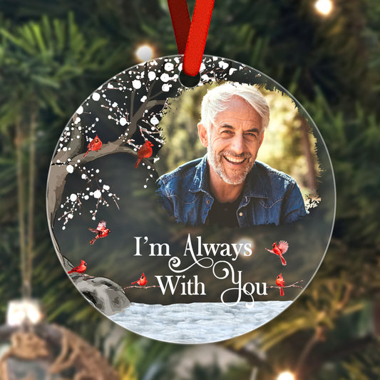 Personalized Memorial Ornament with Photo Christmas Ornament Memorial Gift for Family or Friends