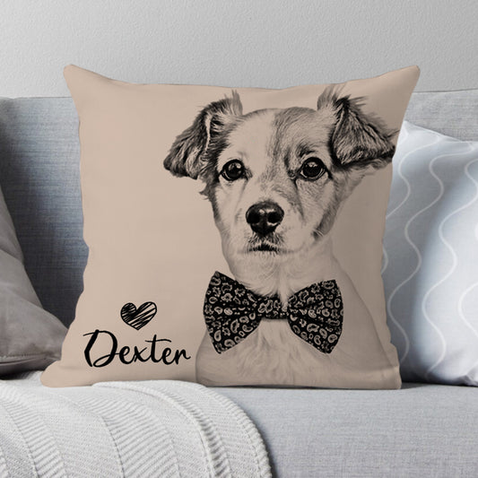 Custom Personalized Cat Dog Pillow , Personalized Dog Pillows Cases Cat Picture Pillow Pet Picture Pillow, Long Distance Relationship Gift