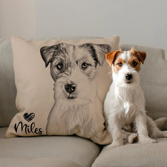 Custom Personalized Cat Dog Pillow , Personalized Dog Pillows Cases Cat Picture Pillow Pet Picture Pillow, Long Distance Relationship Gift