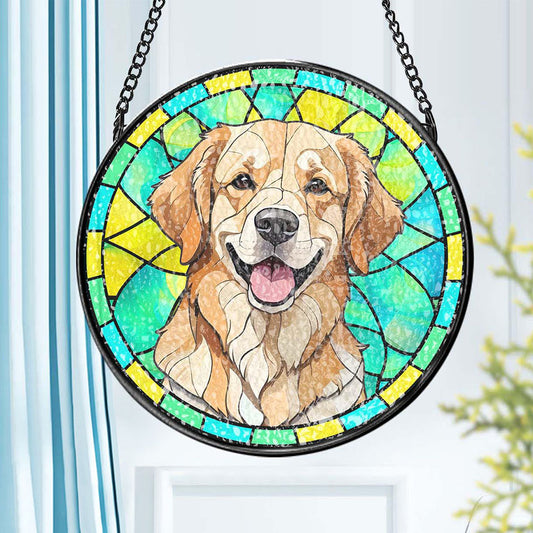 Custom Pet Stained Glass Suncatcher Pet Ornament Remembrance Gifts for Pet Lovers