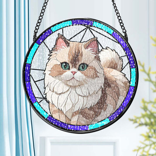 Personalized Pet Stained Glass Art Suncatcher Pet Memorial Ornament Gifts for Pet Lovers